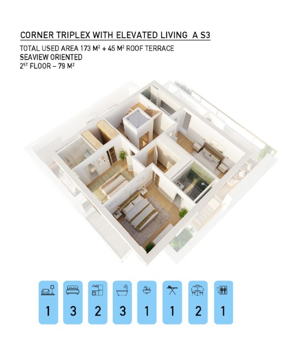 3_corner triplex AS3 2fl